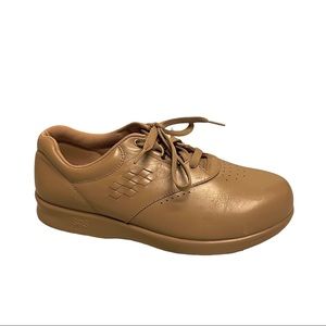 SAS Free Time Lace Up Walking Shoes Mocha Tan Brown 9WW